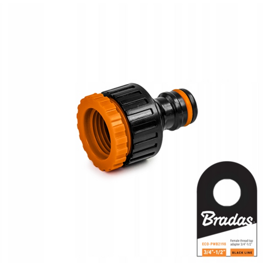 Kranadapter 3/4” till 1/2” med snabbkoppling